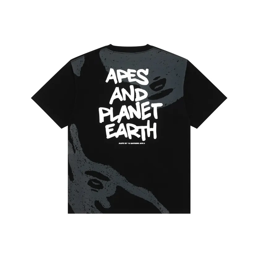 Aape BY *A BATHING APE® Logo-print Cotton T-shirt