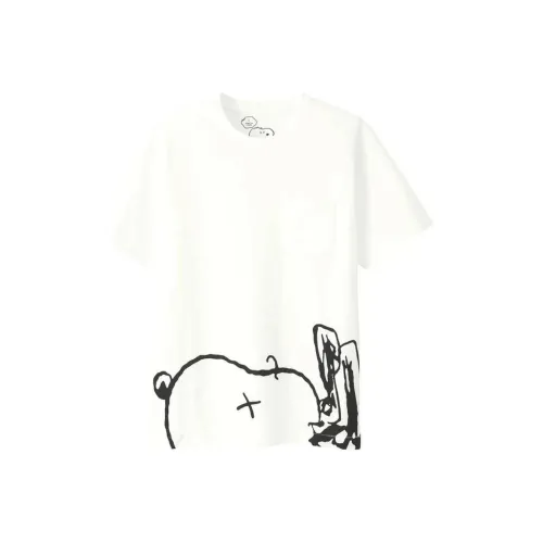 KAWS Белая Унисекс Футболка