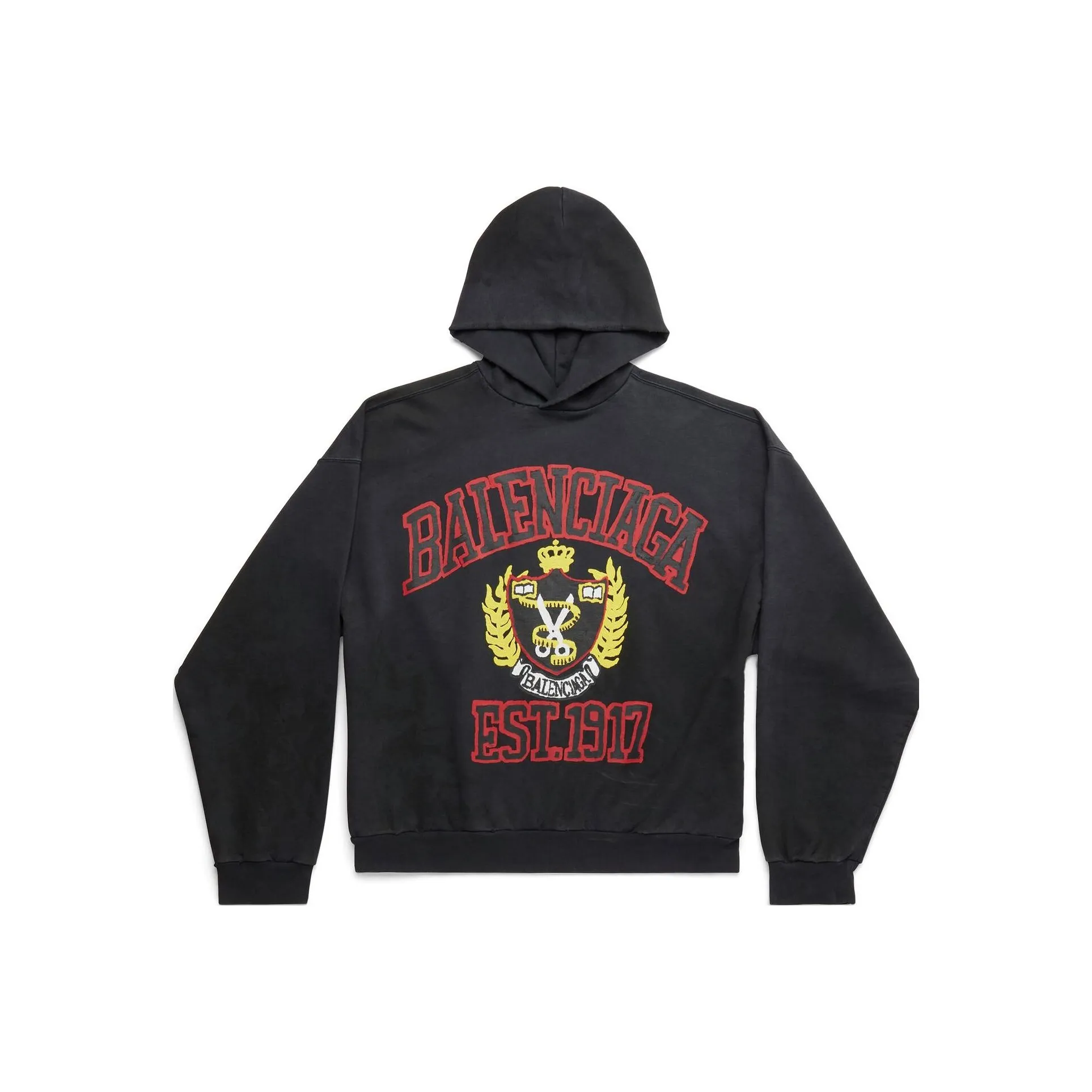 Balenciaga SS23 Sweatshirt Loose Fit Style Unisex Black