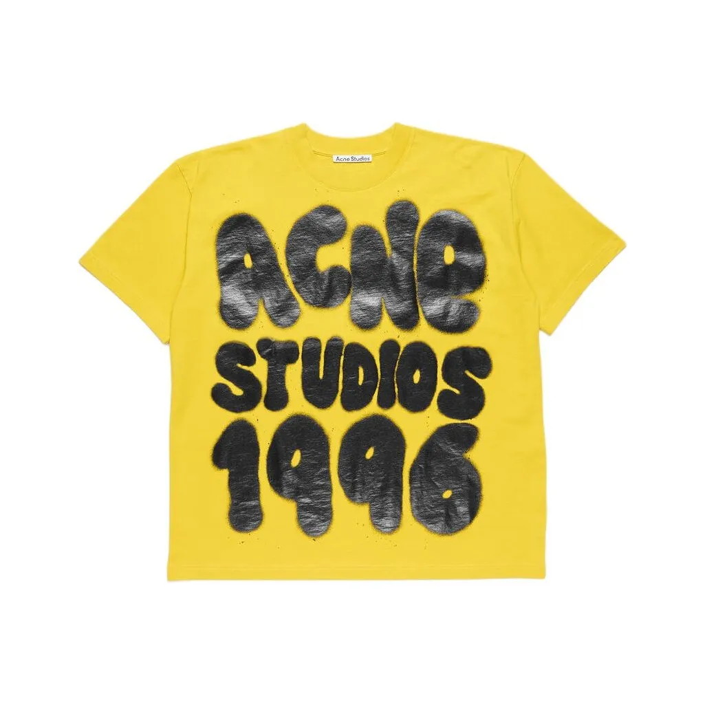 Acne Studios SS25 T Shirts Unisex Mustard Yellow
