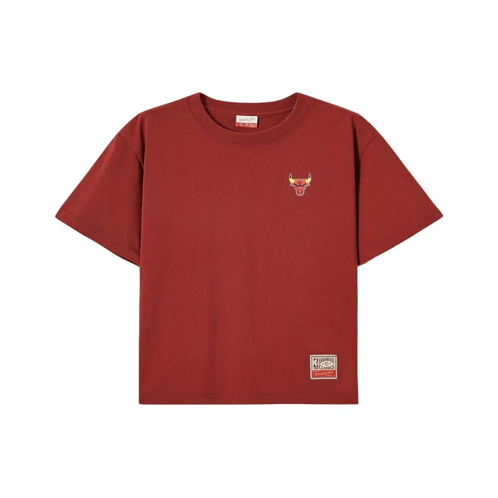 Mitchell & Ness x NBA SS25 T Shirt Chicago Bulls Unisex Dark Red