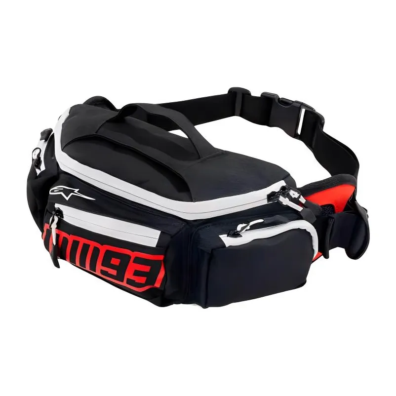 Alpinestars 2,5L Туристические сумки Полиэстер Черный Красный Унисекс