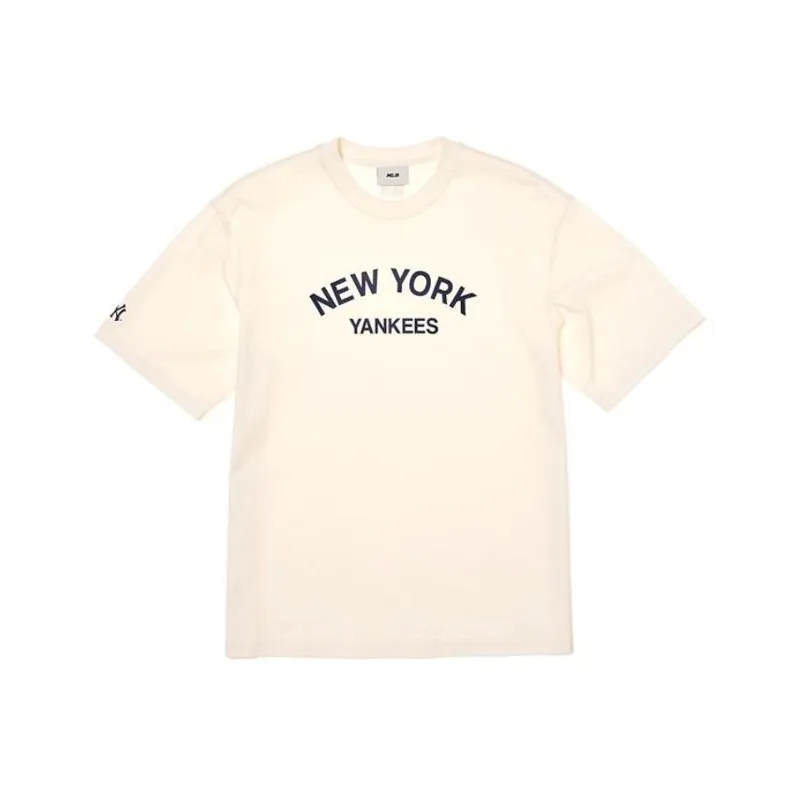 MLB New York Yankees T Shirt Unisex Cream