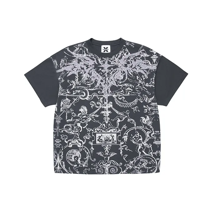 ED HARDY X T Shirts Unisex Carbon Gray