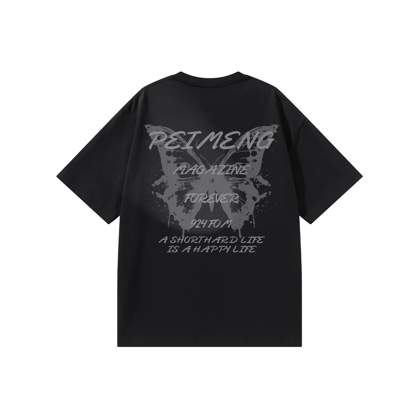PEIMENG Short Sleeved T Shirts Unisex Comes With Necklace