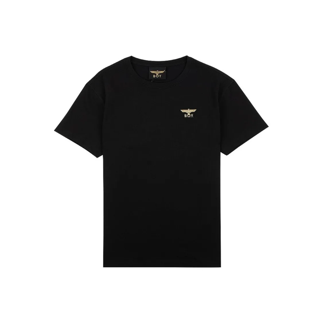 Boy London SS25 T Shirt Gold Logo Unisex Black