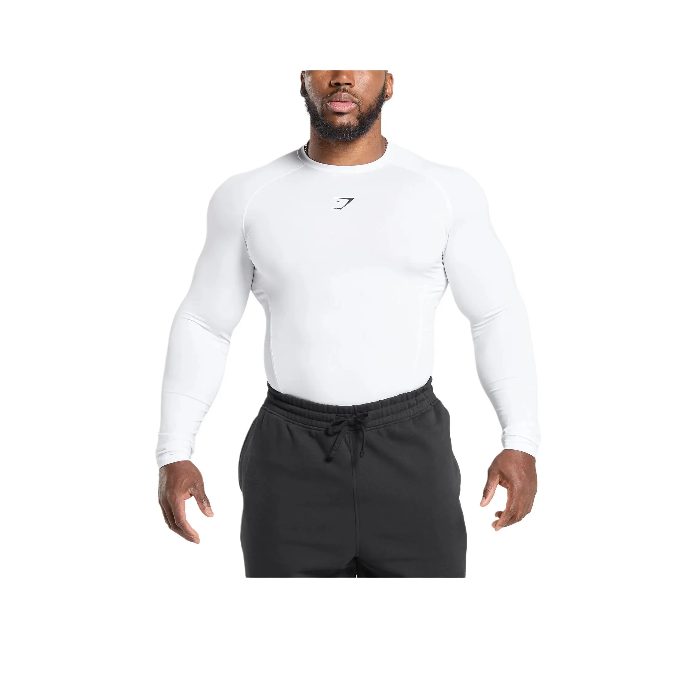 GYMSHARK Белый Мужской T-Рубашки