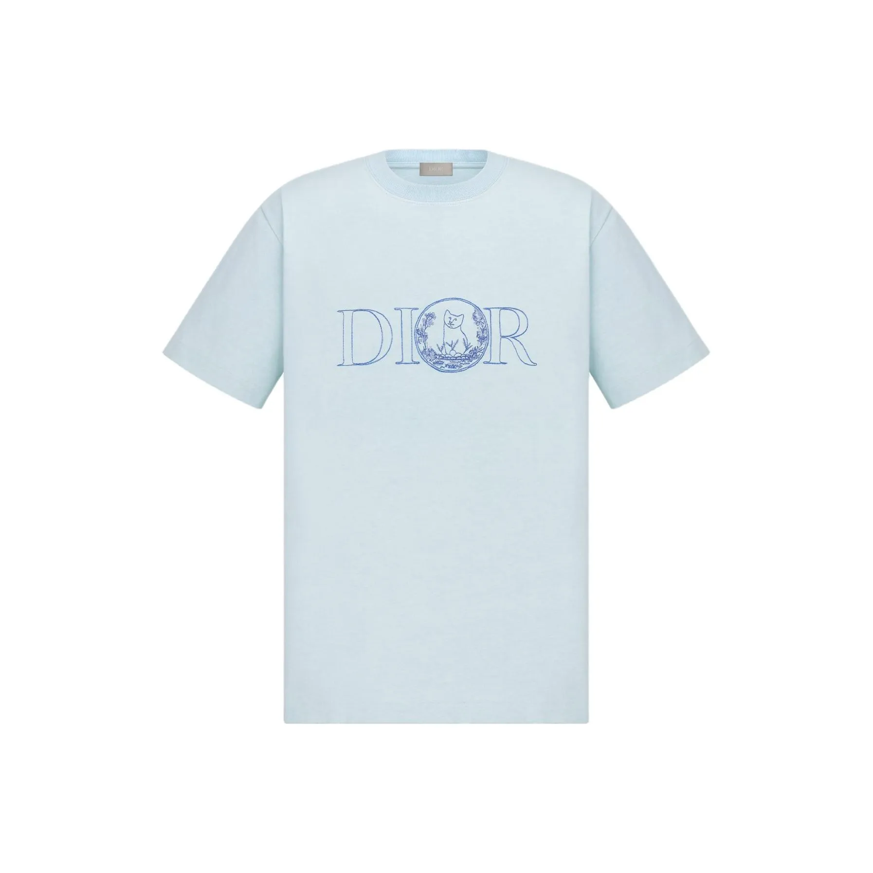 DIOR SS25 Summer Men's Clothing Collection T Shirt Men's Blue