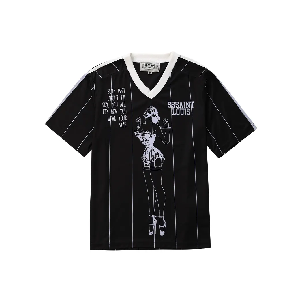SSSAINT LOUIS T-Shirt Унисекс Черный