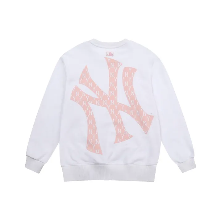 MLB Old Flower Sweatshirts Unisex White
