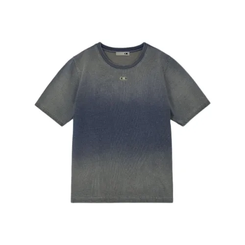 OIOICOLLECTION Песочный Синий Унисекс Футболка