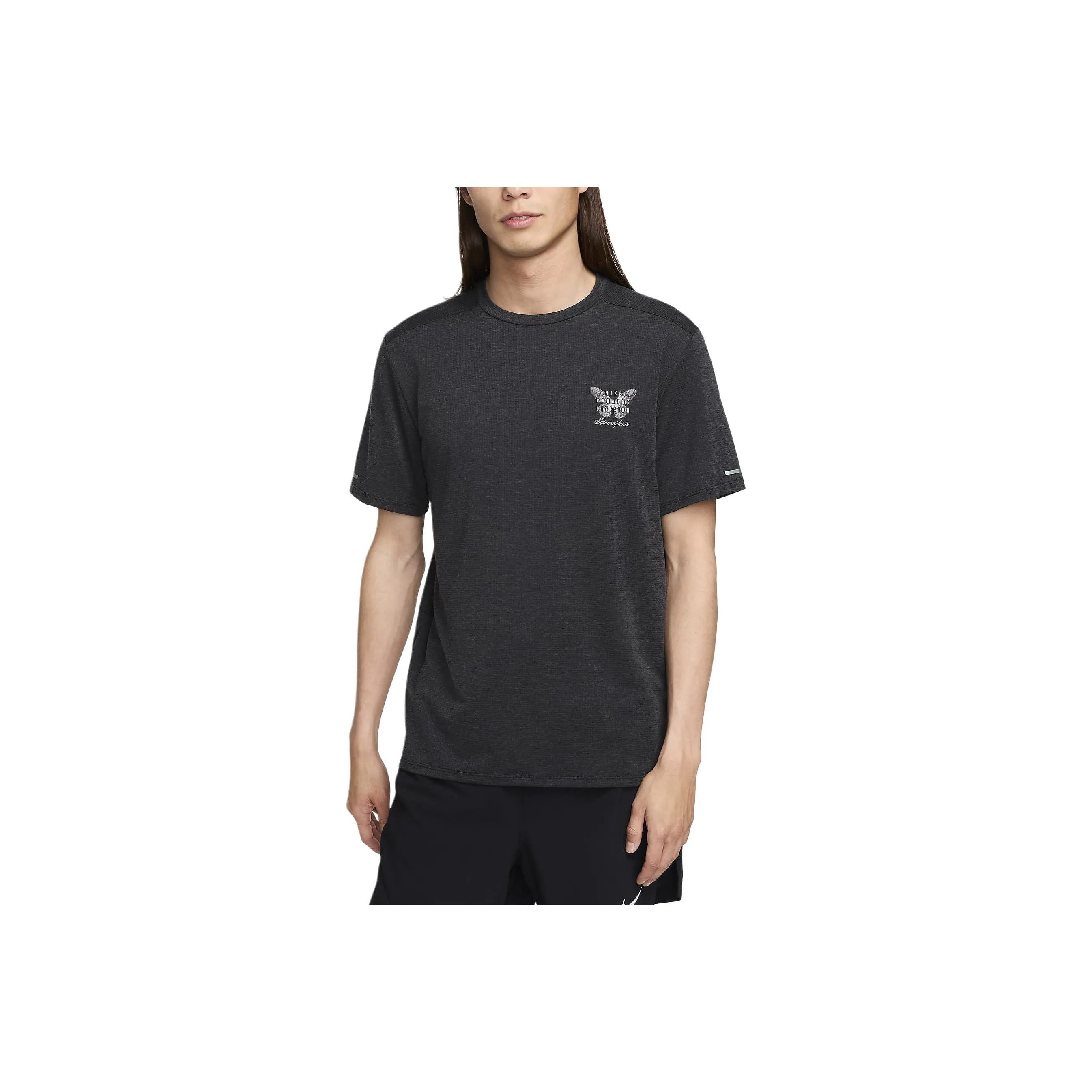 Nike Dri Fit Rise 365 Running Division T Shirt Men's Black
