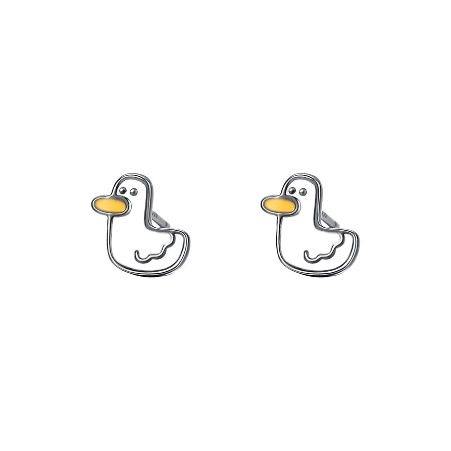 JKEM 999 Fine Silver Stud Earrings Women's