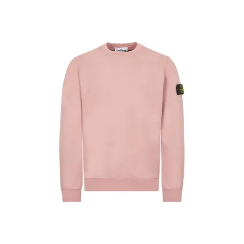 STONE ISLAND Розово-вишневый Унисекс Свитшоты