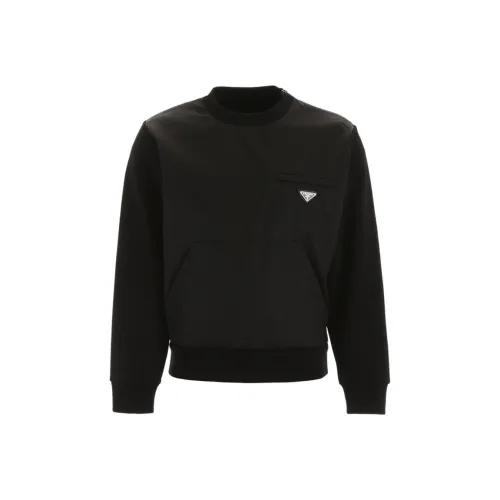 PRADA Черные Мужские Толстовки