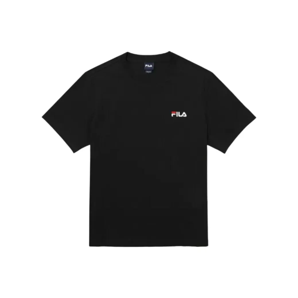 FILA T-Shirt Korean Style Unisex Black FILA T-Shirt Корейский стиль Унисекс Черный