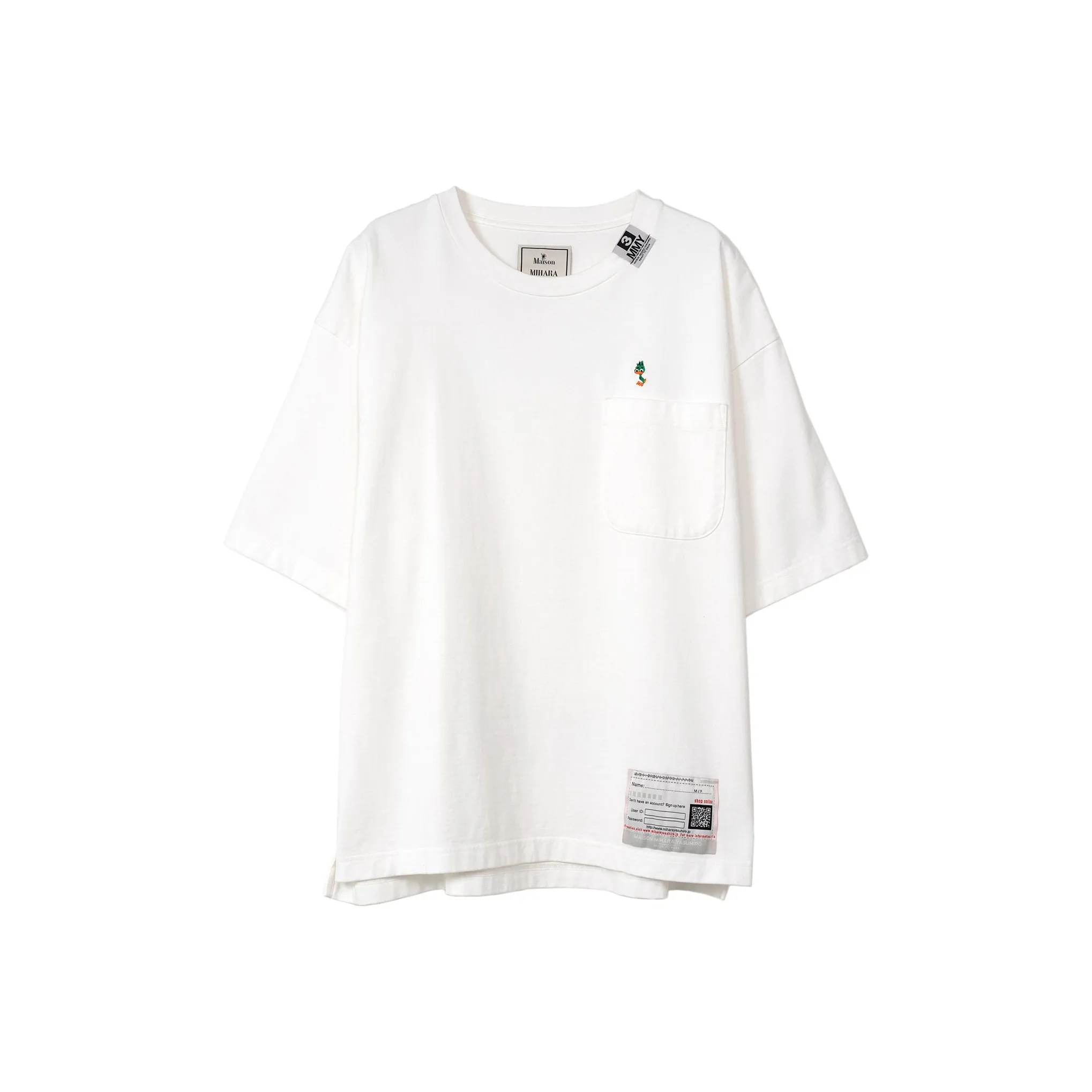 Maison Mihara Yasuhiro FW24 T Рубашка Мужская Белая