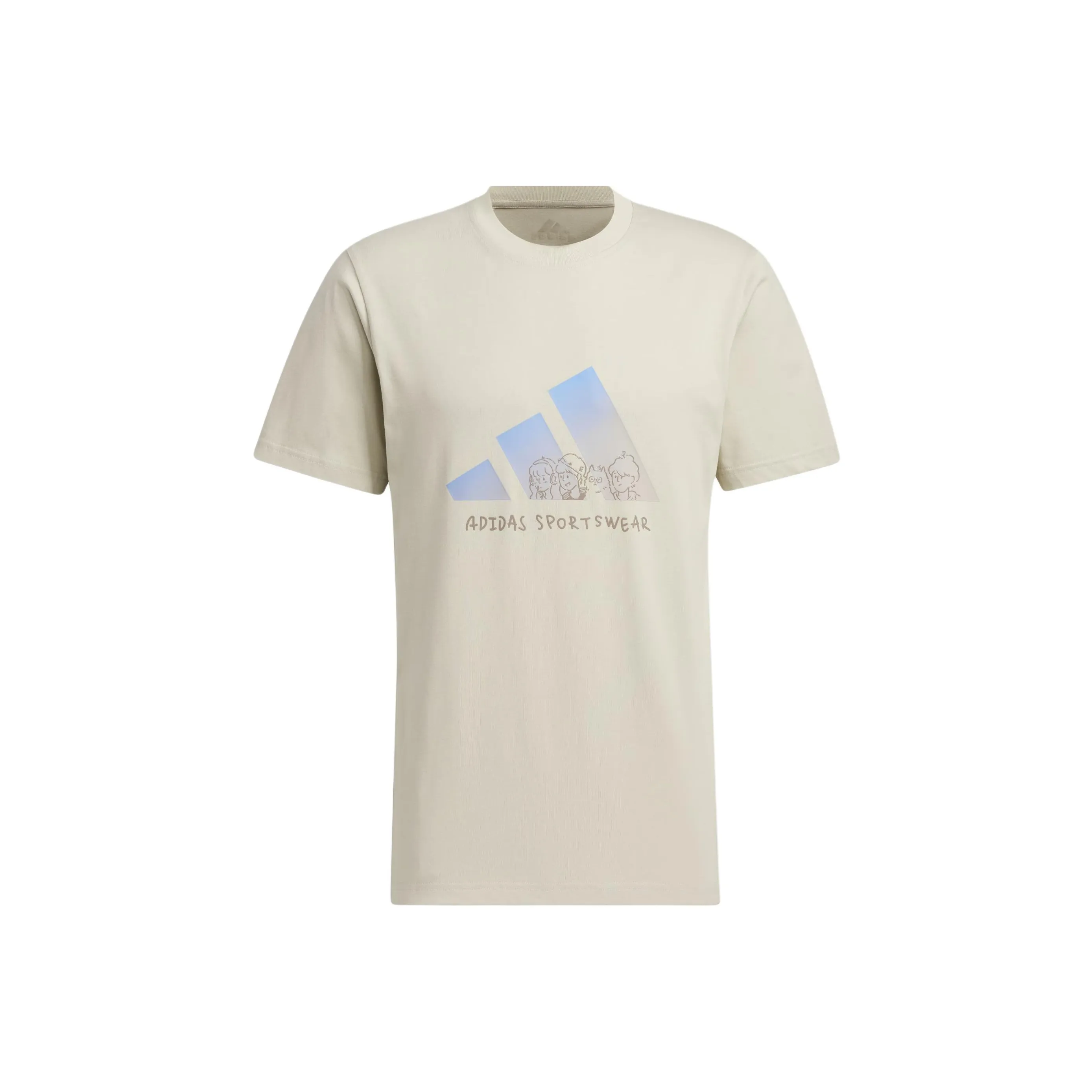 Adidas Graphic T Shirt Asia Sizing 'White Blue'