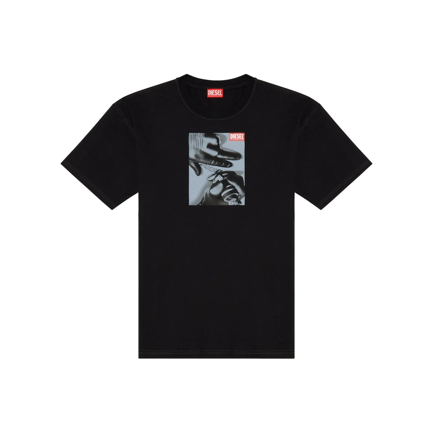 DIESEL Мужские черные T-рубашки