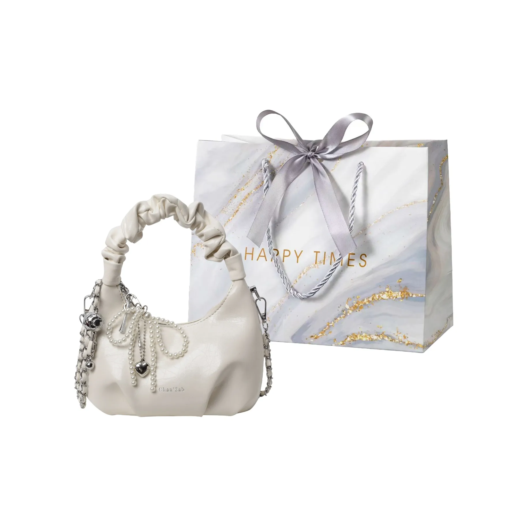 Miss Angel ПУ (полиуретан) Сумка через плечо Стандартная Женская Белая Серебряная Черная