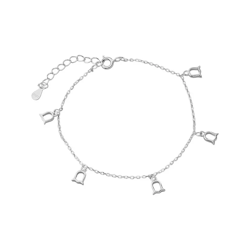 Heart Grass S925 Silver Bracelets Women's