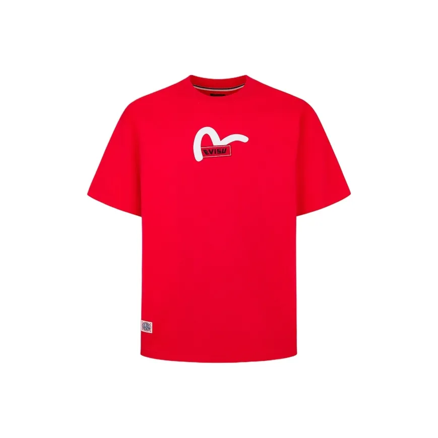EVISU T Shirts Men's Red