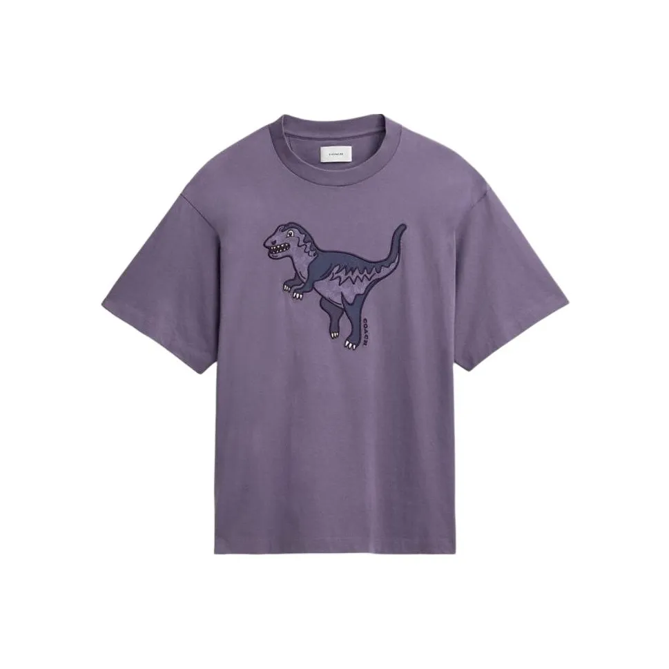 COACH SS24 T Рубашка Мужская Фиолетовая