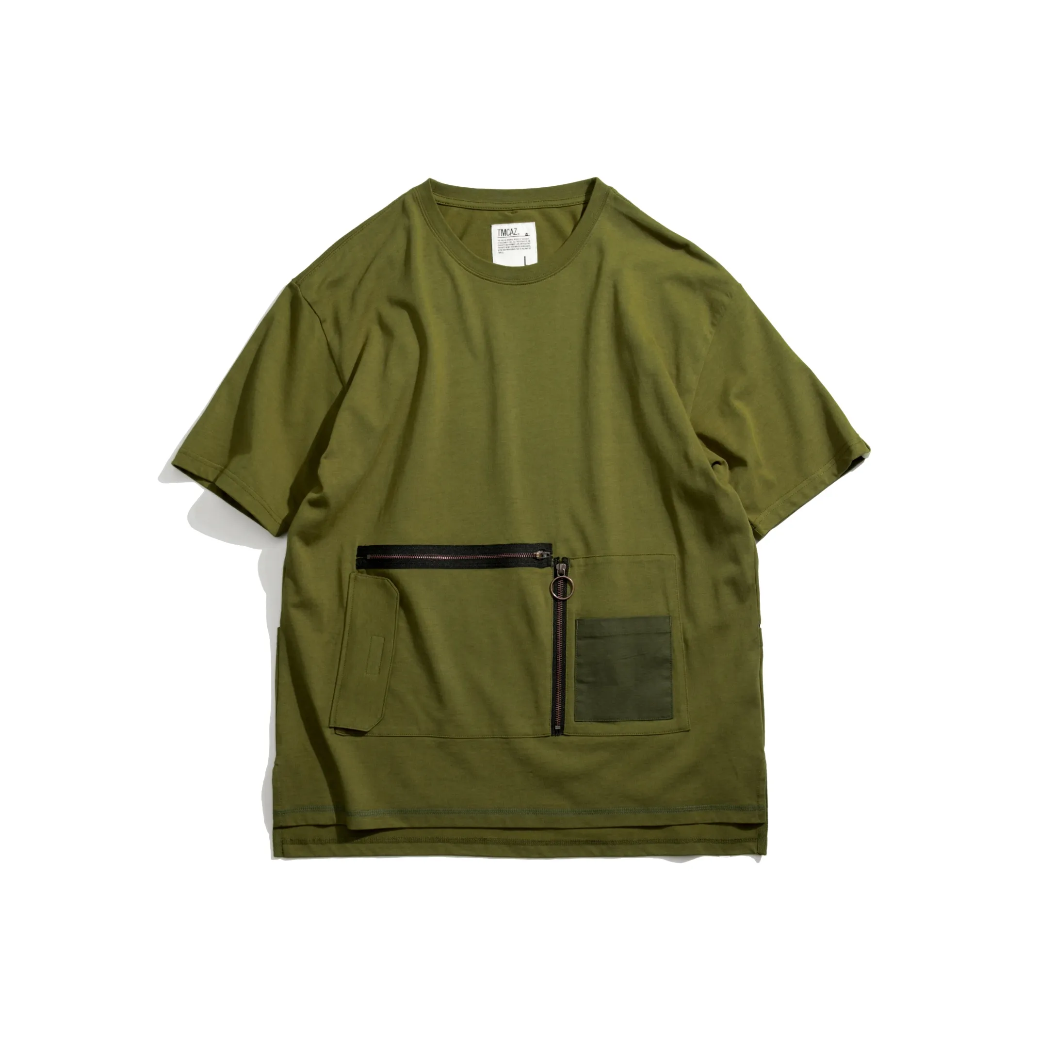 TMCAZ HeavyIndustry PocketTee T-Shirt Унисекс Оливково-зеленый