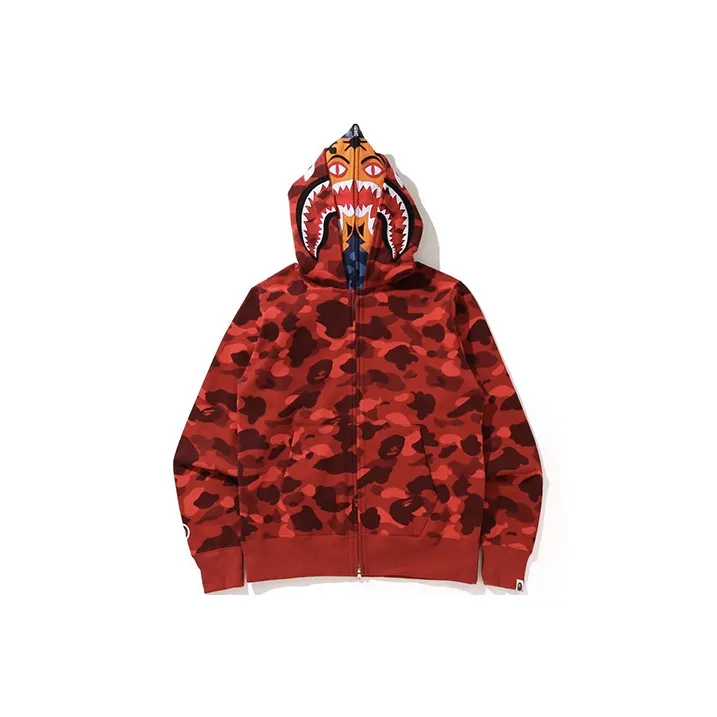 Bape Color Camo Shark Full Zip Hoodie