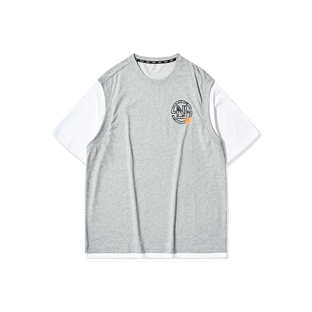 QIAODAN T-рубашка мужская серый вереск серый белый Jordan