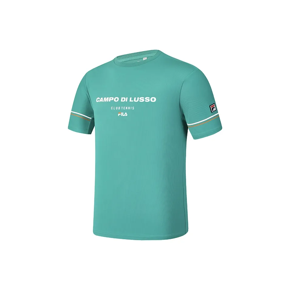 FILA T Shirts Men's Green Brown Blue