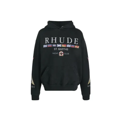 Rhude Черный Мужские Свитшоты