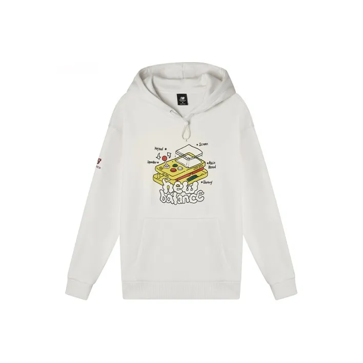 New Balance Graphic Print Свитшот Мужской Белый