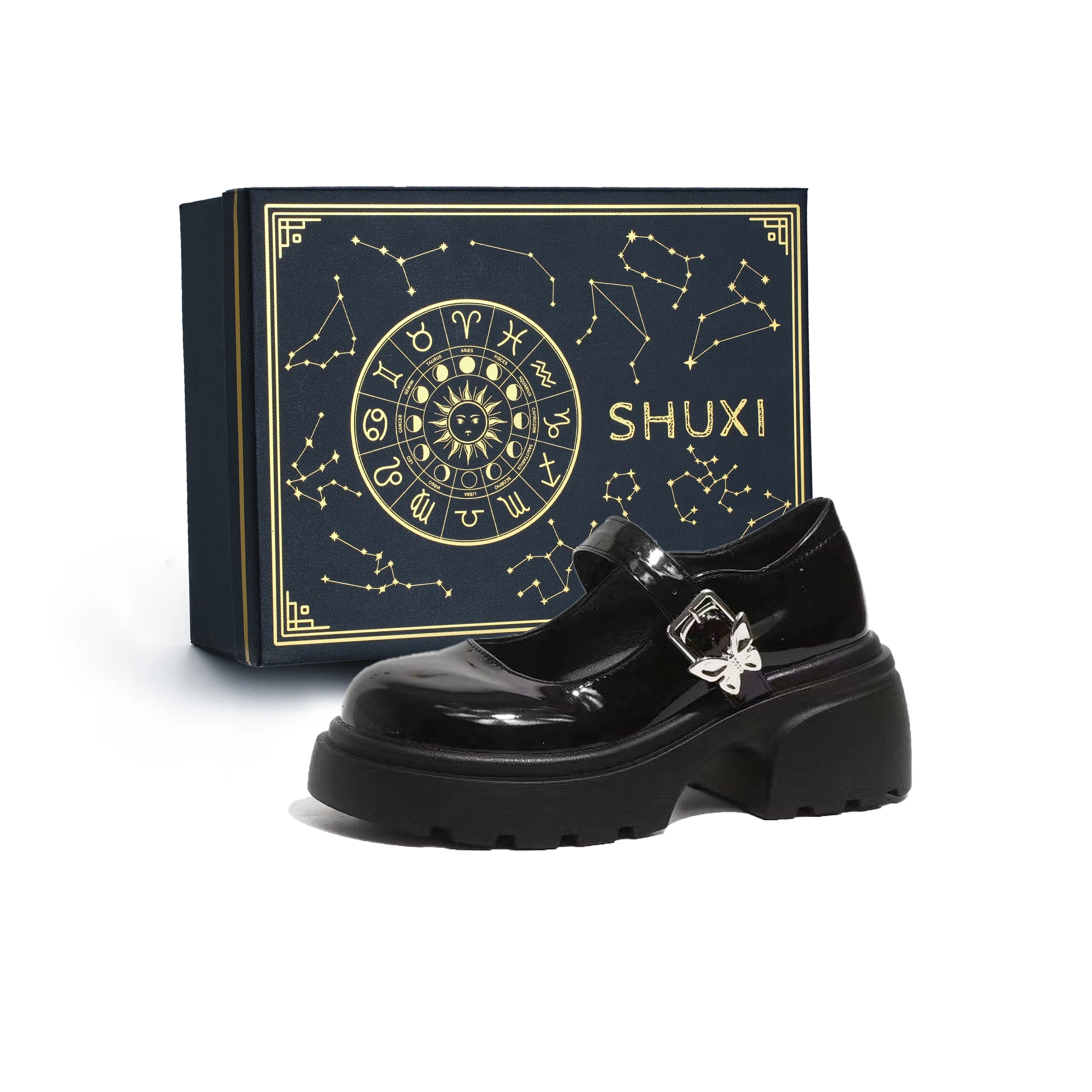 SHUXI Платформа Mary Jane Обувь 6 см Женская