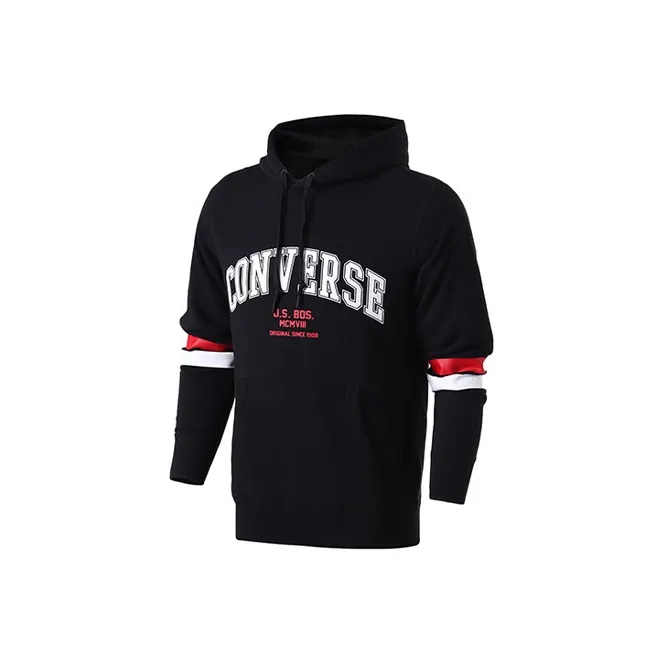 Конверс Collegiate Text Черные Мужские Свитшоты