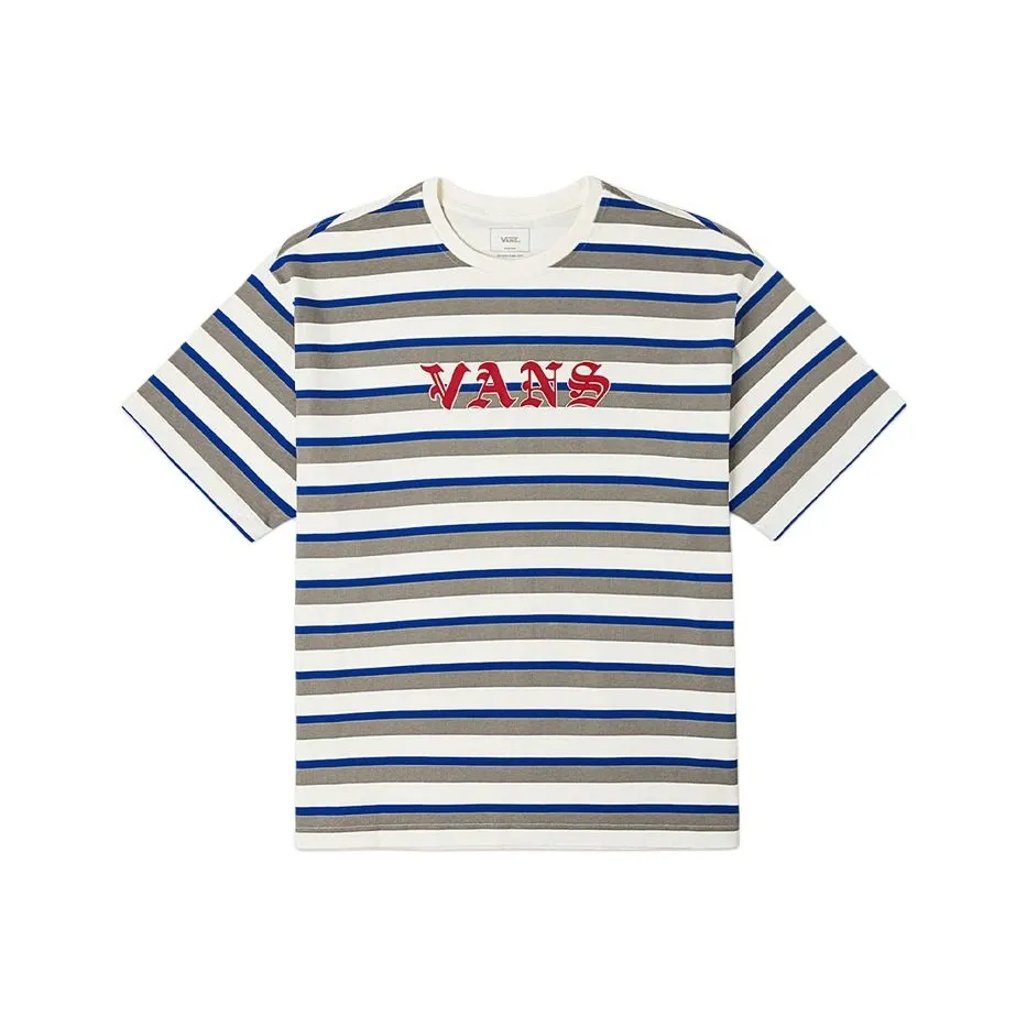 VANS SS25 T-Shirt Унисекс Экрю Полосы