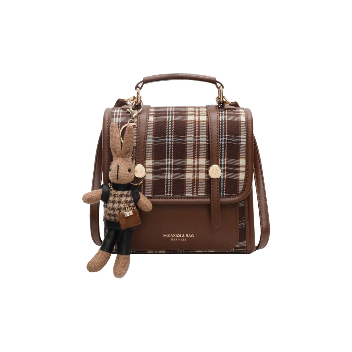 HCXK ПУ (полиуретан) Рюкзак Стандартный Женский Коричневый Черный