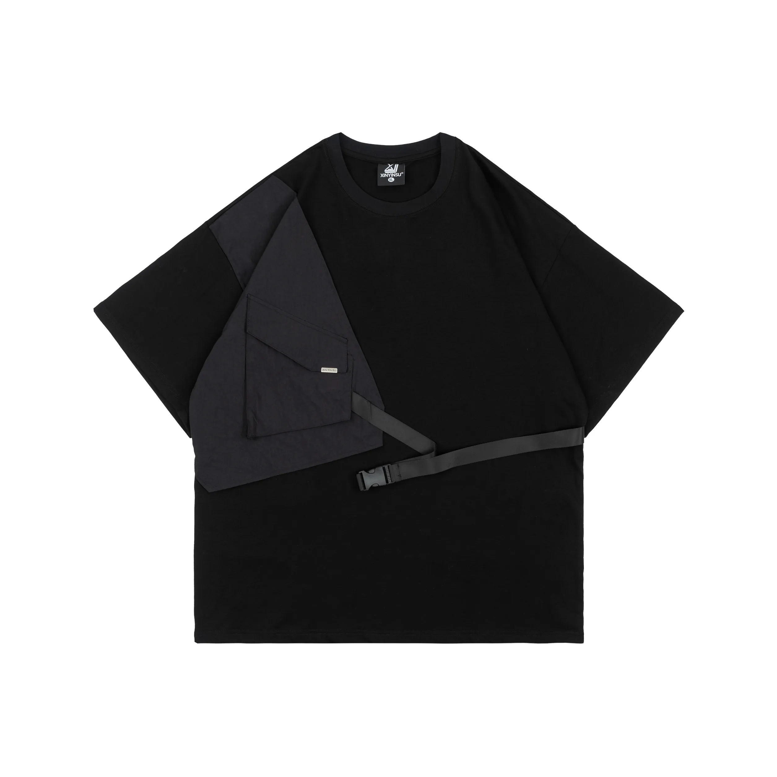 XINYINSU Черная унисекс футболка