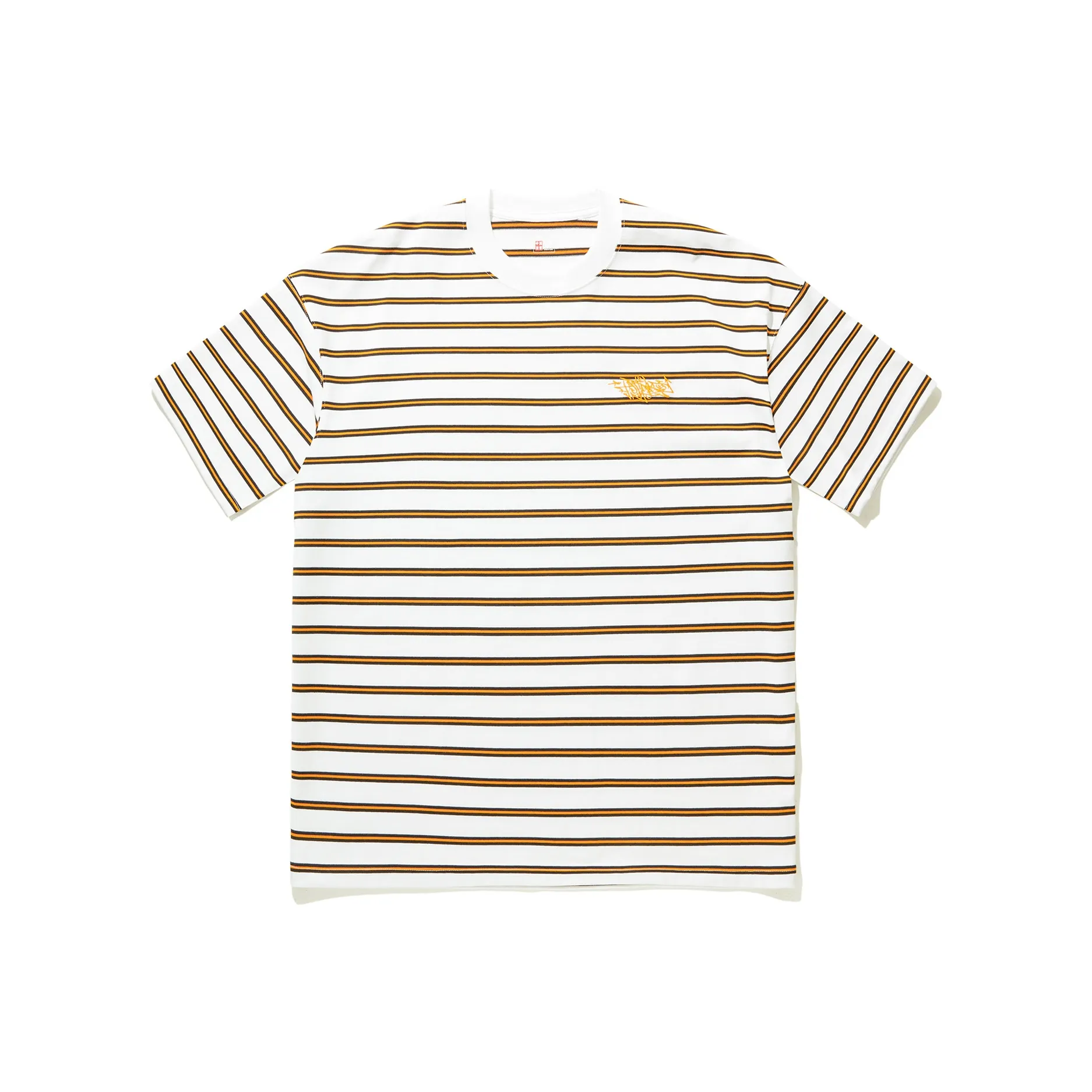 LiNing T Shirt Men's Standard White Black Stripes Print
