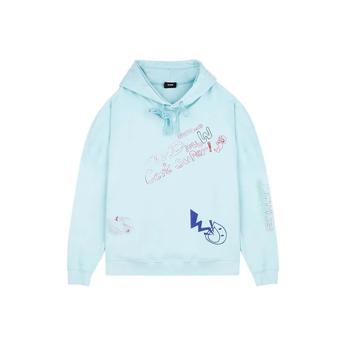 WE11DONE SS21 Свитшот Унисекс Небесно-голубой