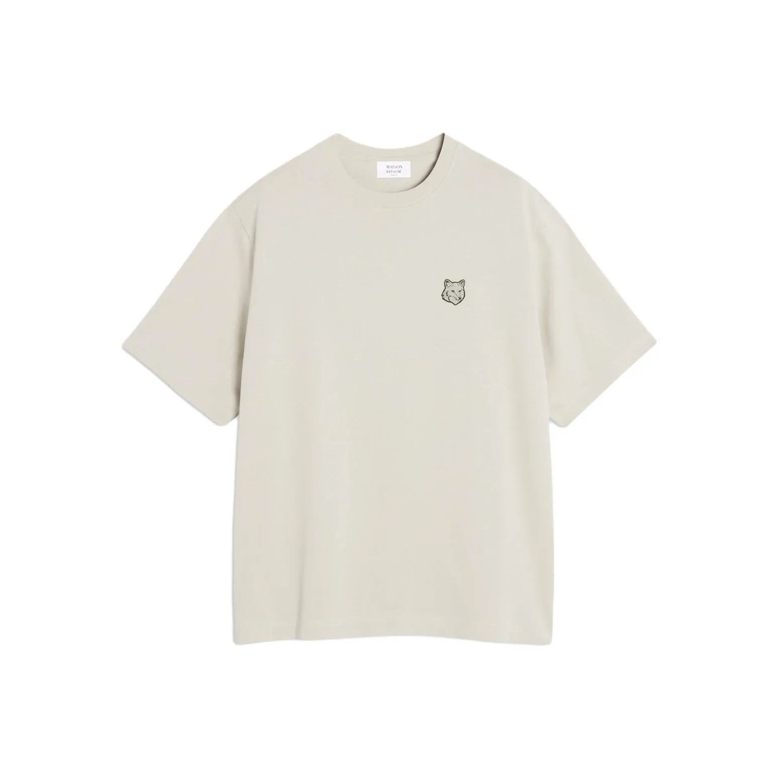 Maison Kitsune SS25 T Рубашка Мужская Truffle