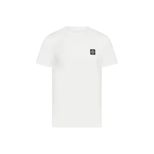 STONE ISLAND Белая Мужская Рубашка