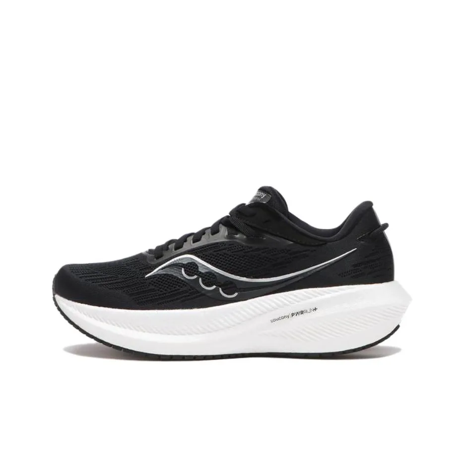 Saucony Triumph 21 Low Top Running Shoes Women's Black