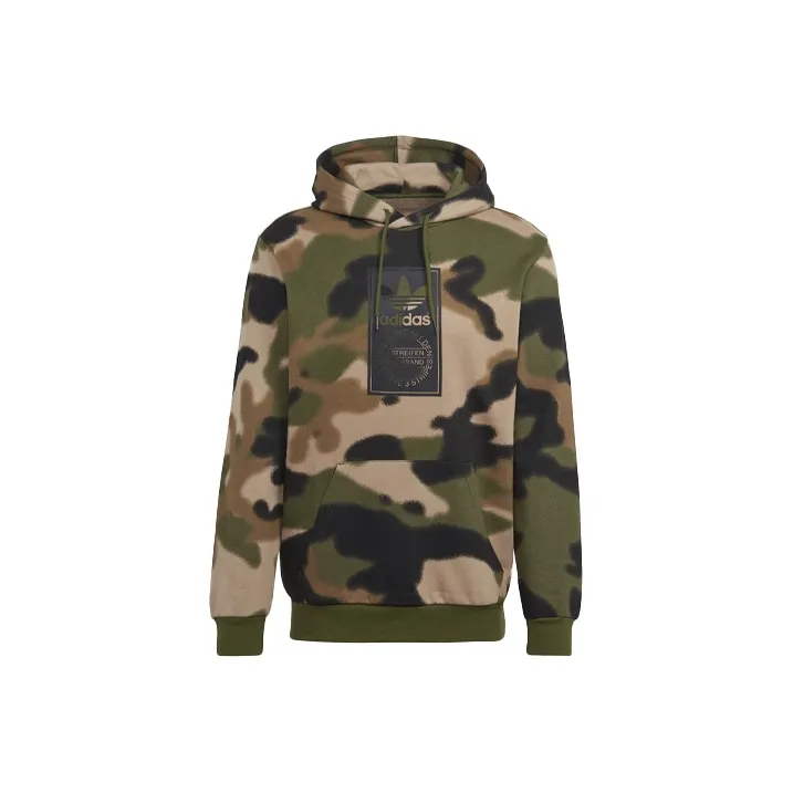 Adidas Originals Зеленый камуфляж Мужские Свитшоты