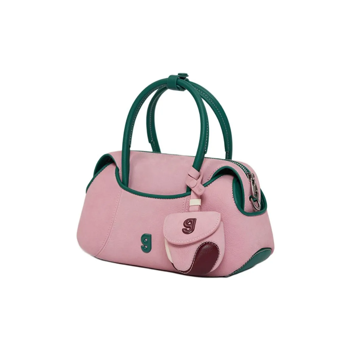 KUNOGIGI Сумка через плечо из коровьей кожи маленькая сумка для женщин розовая