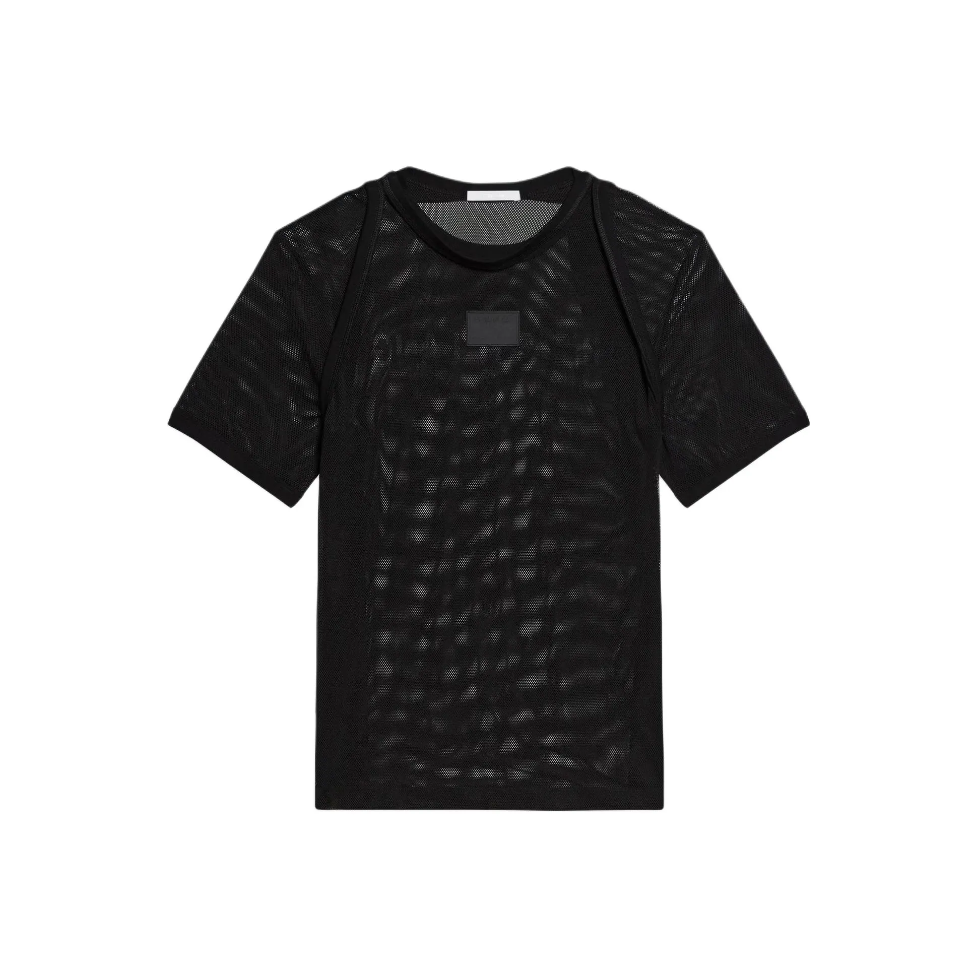 Helmut Lang Mesh Logo T Shirt