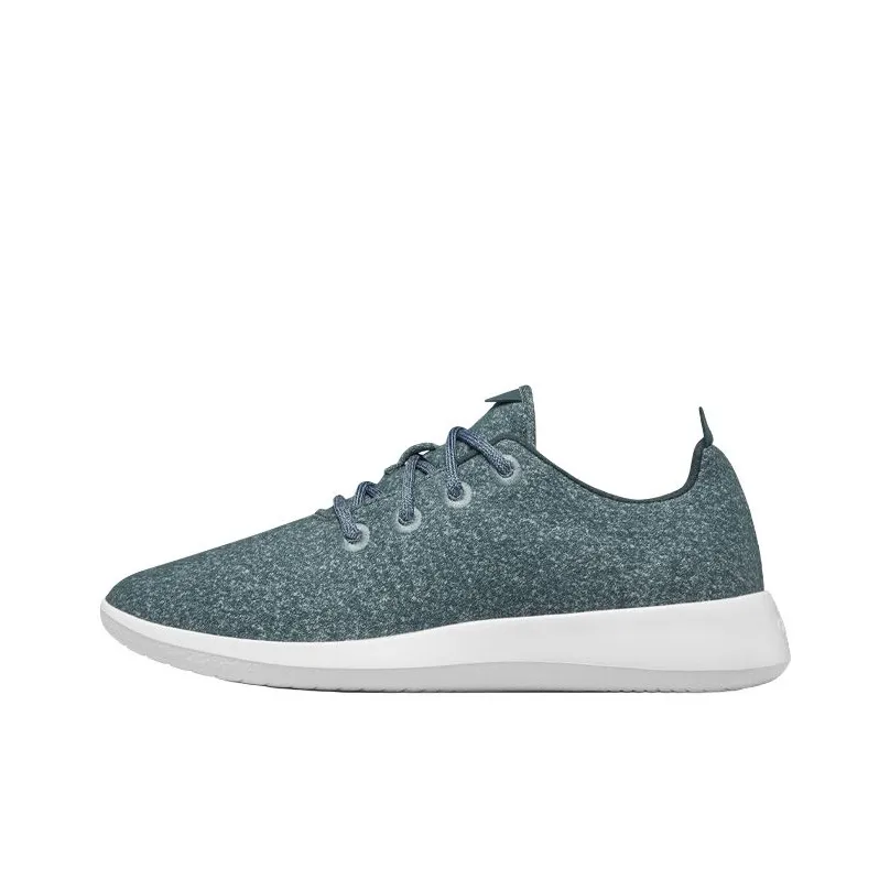 Allbirds Wool Runner Устойчивые к истиранию Низкие Беговые кроссовки Женские Ironhide Деревянный Серый