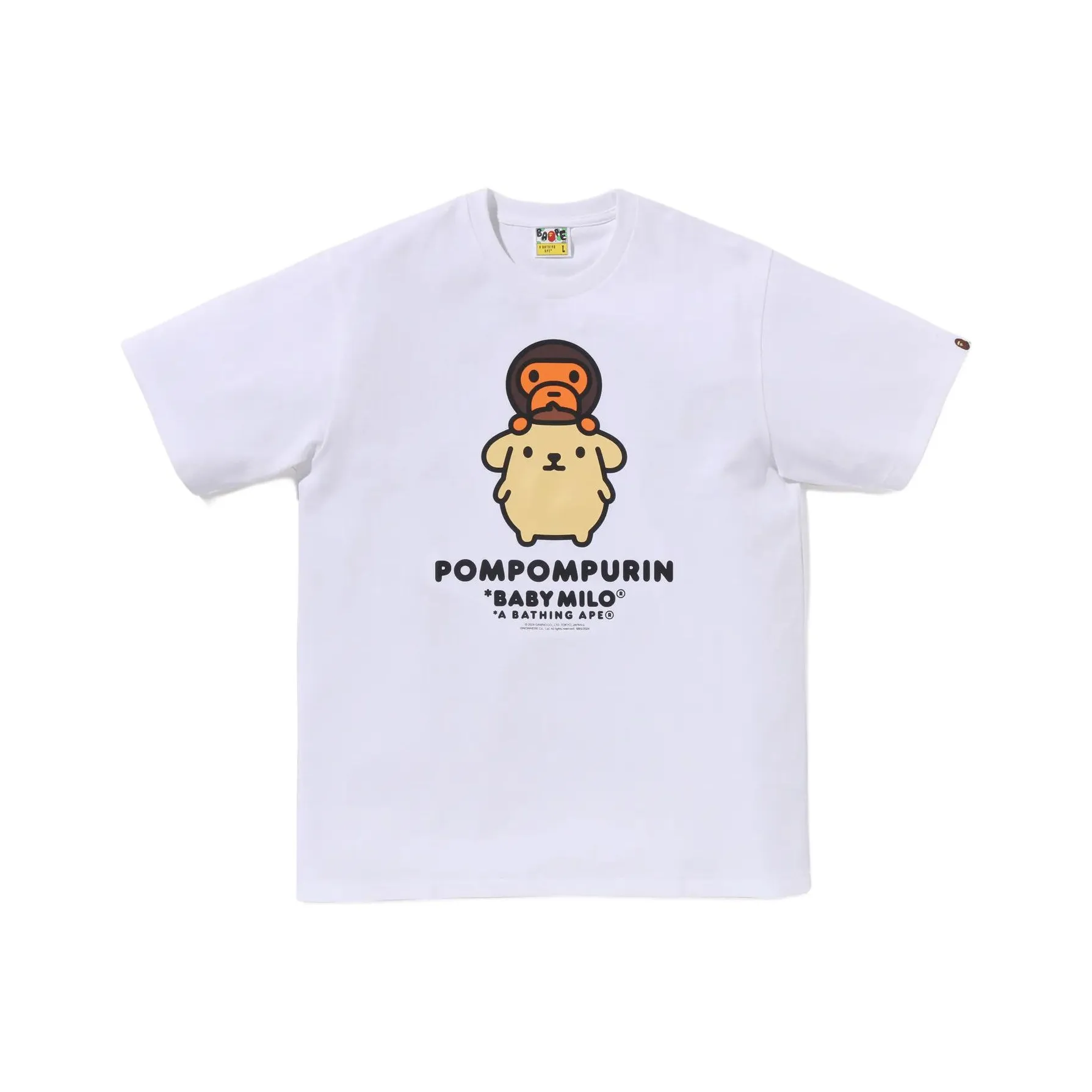 Bape X PomPompurin Baby Milo Tee
