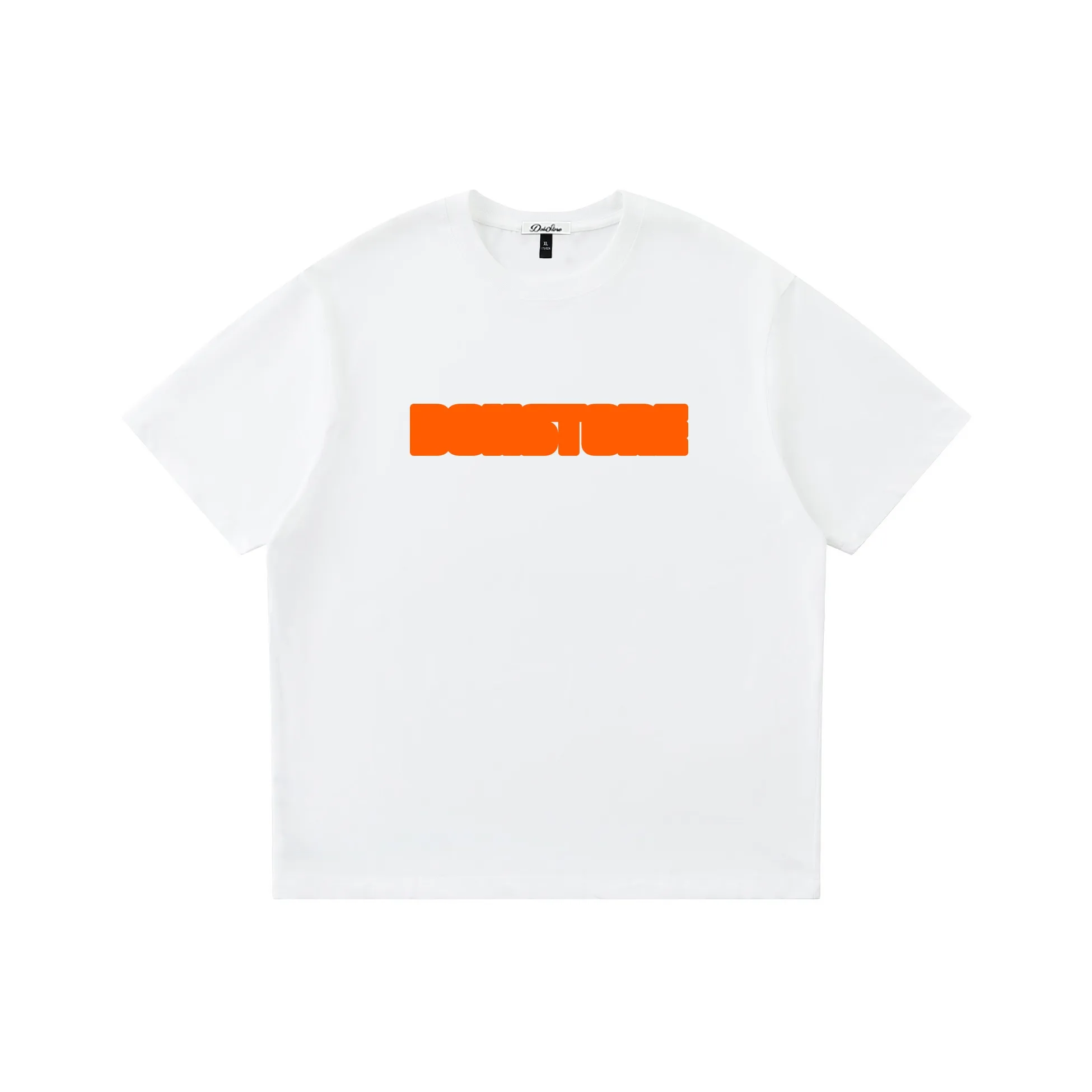 DOH STORE Versatile Casual Loose Fit Off The Shoulder 100% Cotton Pullover Crew Neck Short Sleeved T Shirts Unisex