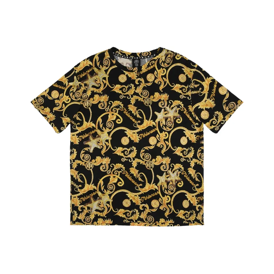 TCH T Shirt Unisex Black Base Gold Logo